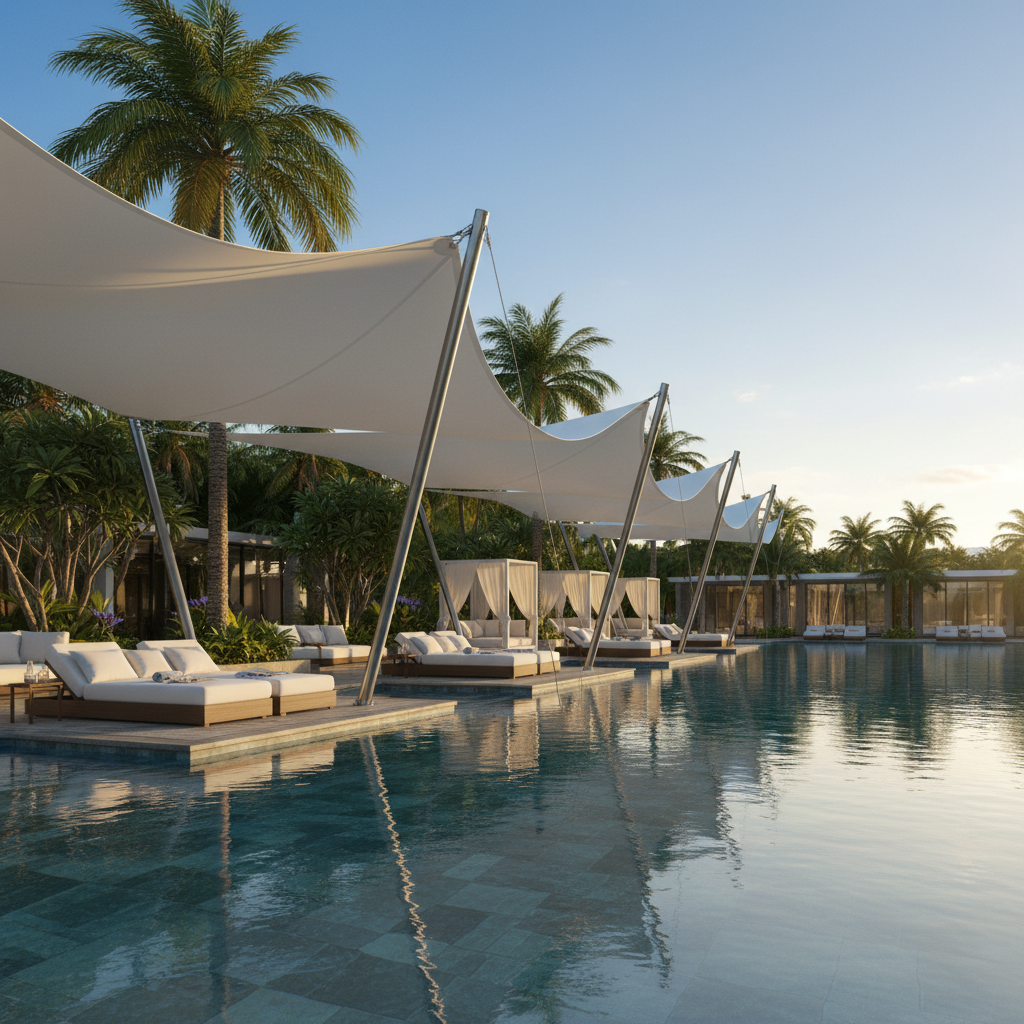 Swimming Pool Tensile Structure 3