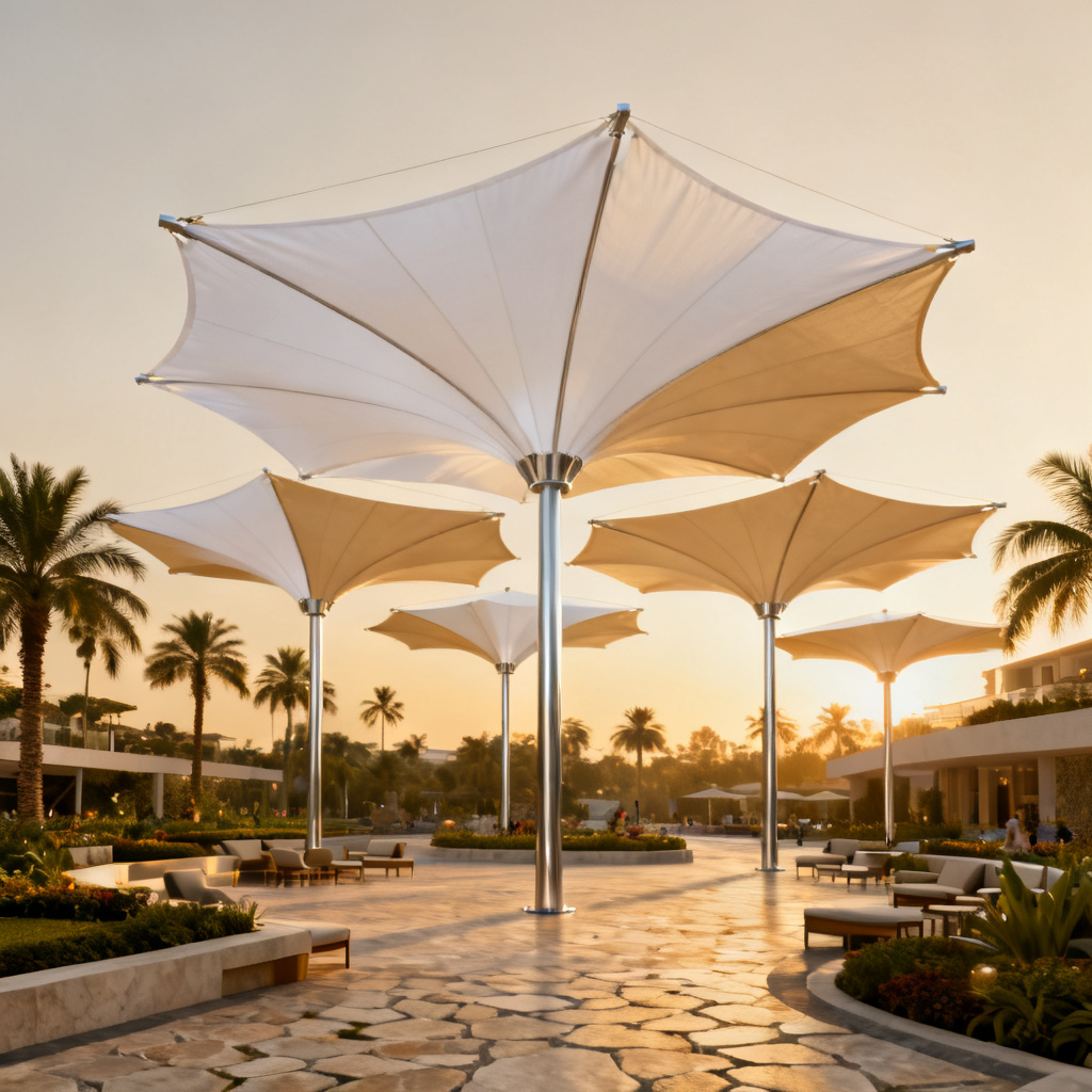 tensile umbrella structure 1
