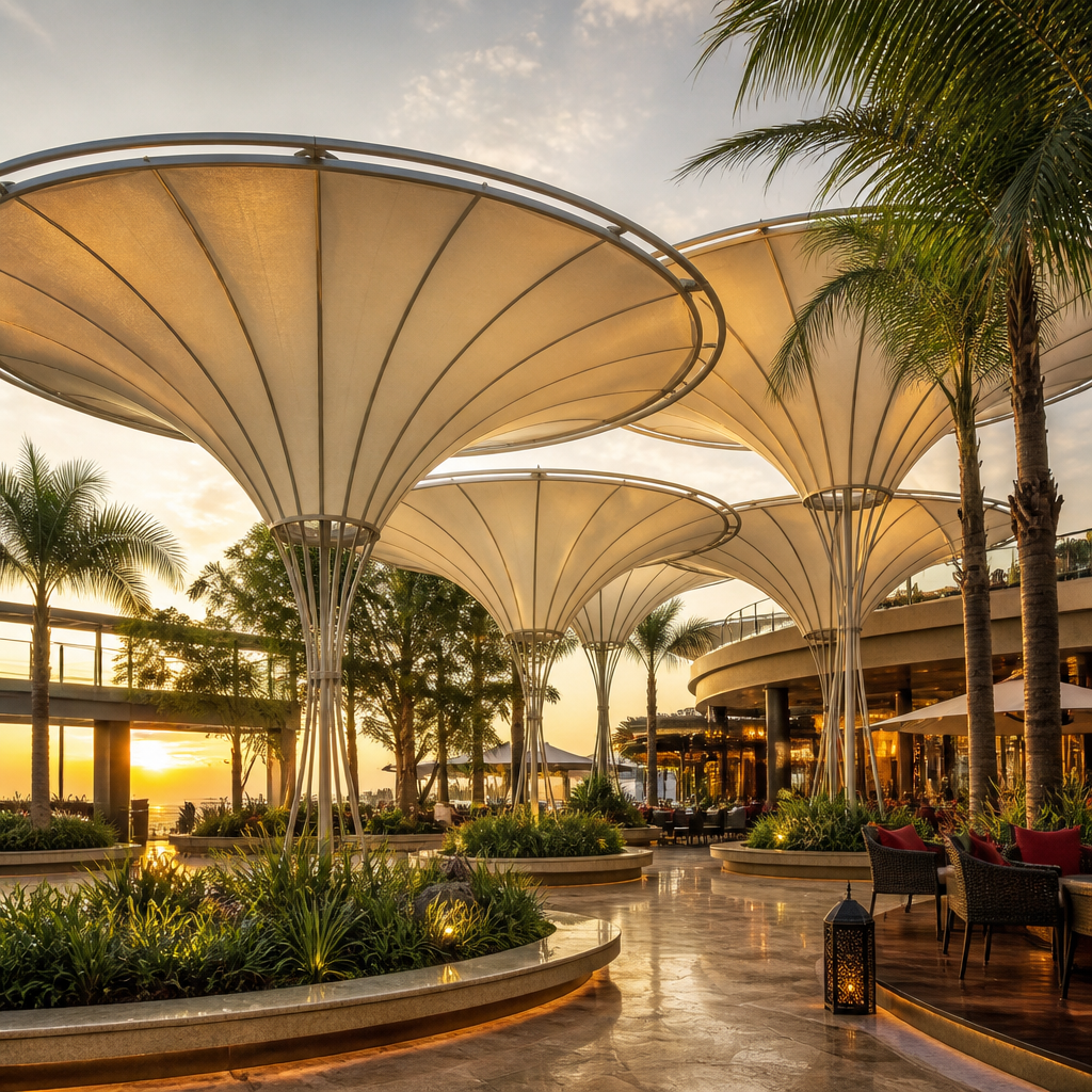 tensile umbrella structure 4