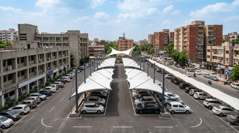 Car Parking Tensile Structure in Delhi